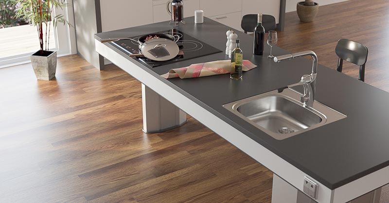 In der Weihnachtsbäckerei ... Kochinsel