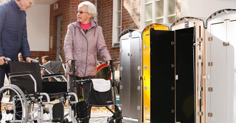 Wohin bei Eis und Schnee mit Rollstuhl und Rollator, Fahrrad? Abstellboxen für Rollatoren, Rollstühle und E-Mobile