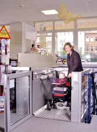 Aufzug im shop
