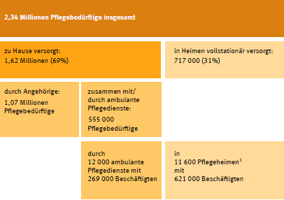 Pflegebedürftige 2009 nach Versorgungsart Pflegebedürftige 2009 nach Versorgungsart