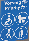 Symbole Barrierefreiheit