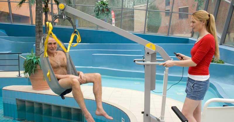 mobiler Schwimmbadlifter